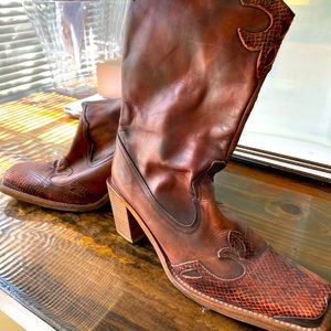 Steve Madden Womens size 8 Brown Cowboy Boots